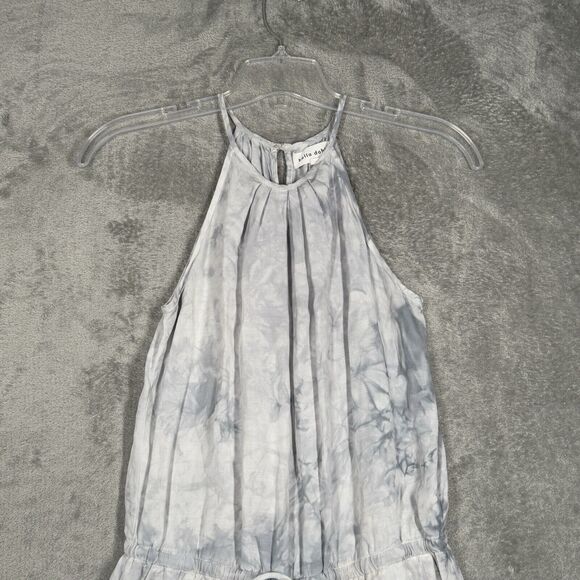 Belle Dahl Jumpsuit Womens Small Blue Tie Dye Pleated Wide Leg Jumper Hippie - Picture 3 of 8